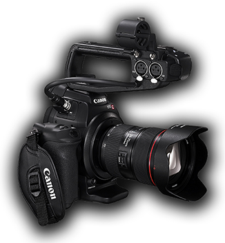 Canon C100 cinema camera is professional gear we utilize